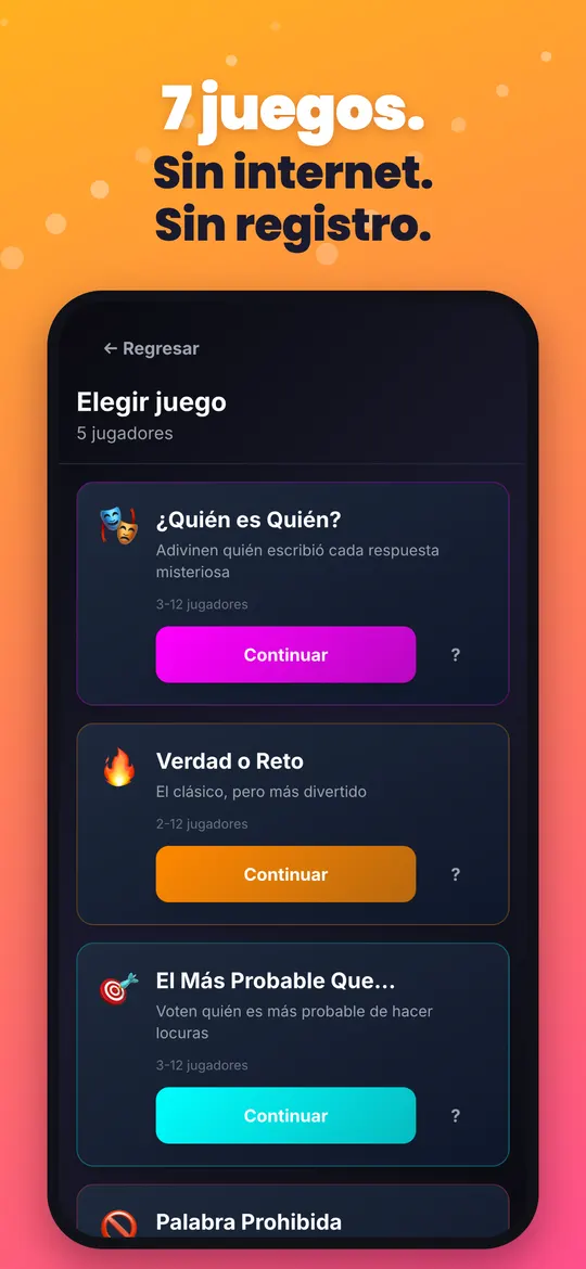 La lista de 7 juegos